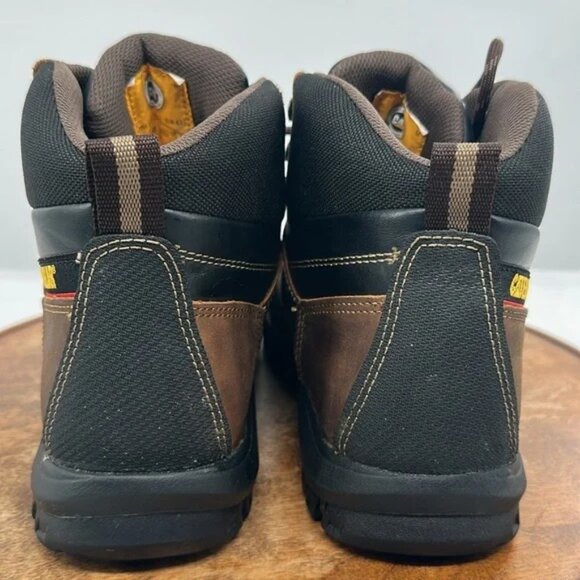 NEW CAT Threshold Work Boots Size 11 Steel Toe Waterproof Slip Resistant Ankle - Picture 8 of 12